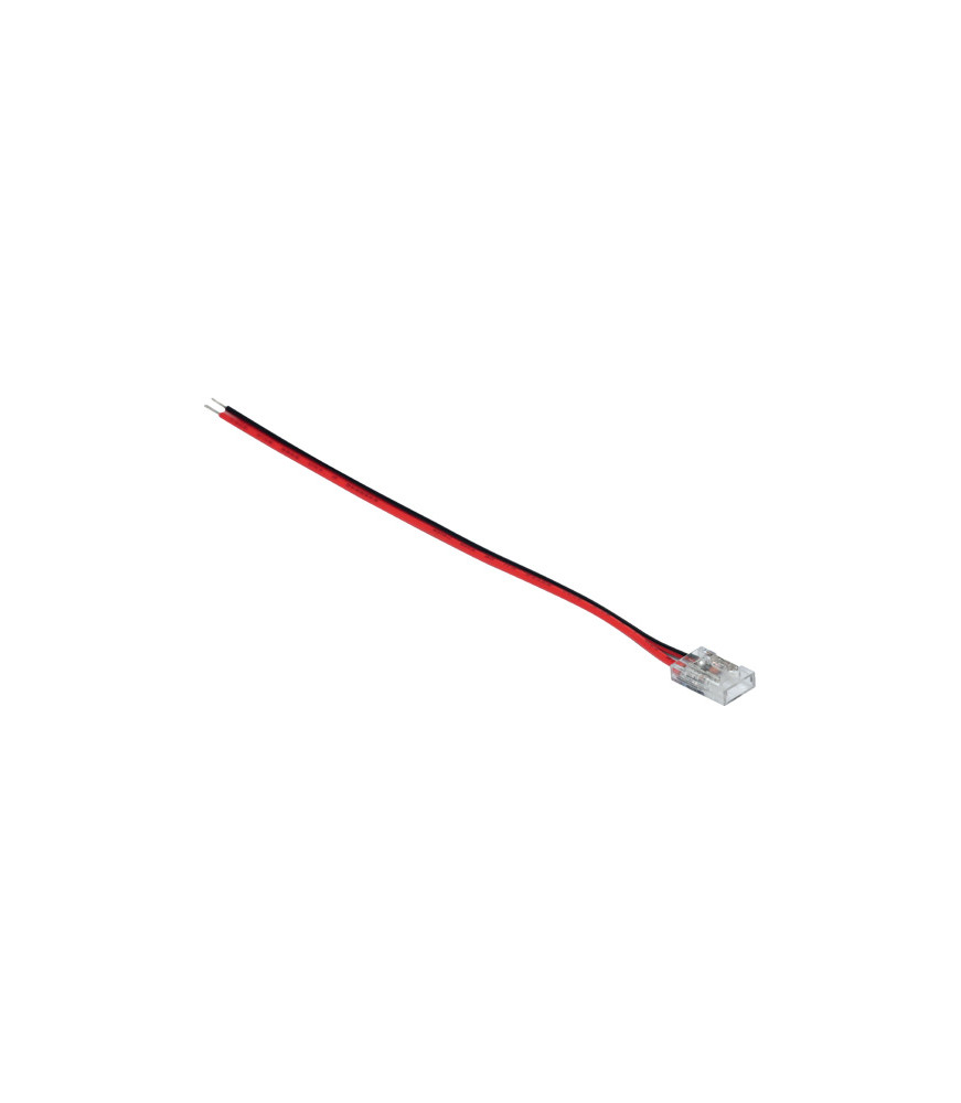 CONECTOR PARA TIRA COB 12V/24V MONOCOLOR CON CABLE DE 10MM