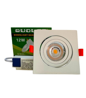 DOWNLIGHT DE 12W BASCULANTE DE EMPOTRAR LED