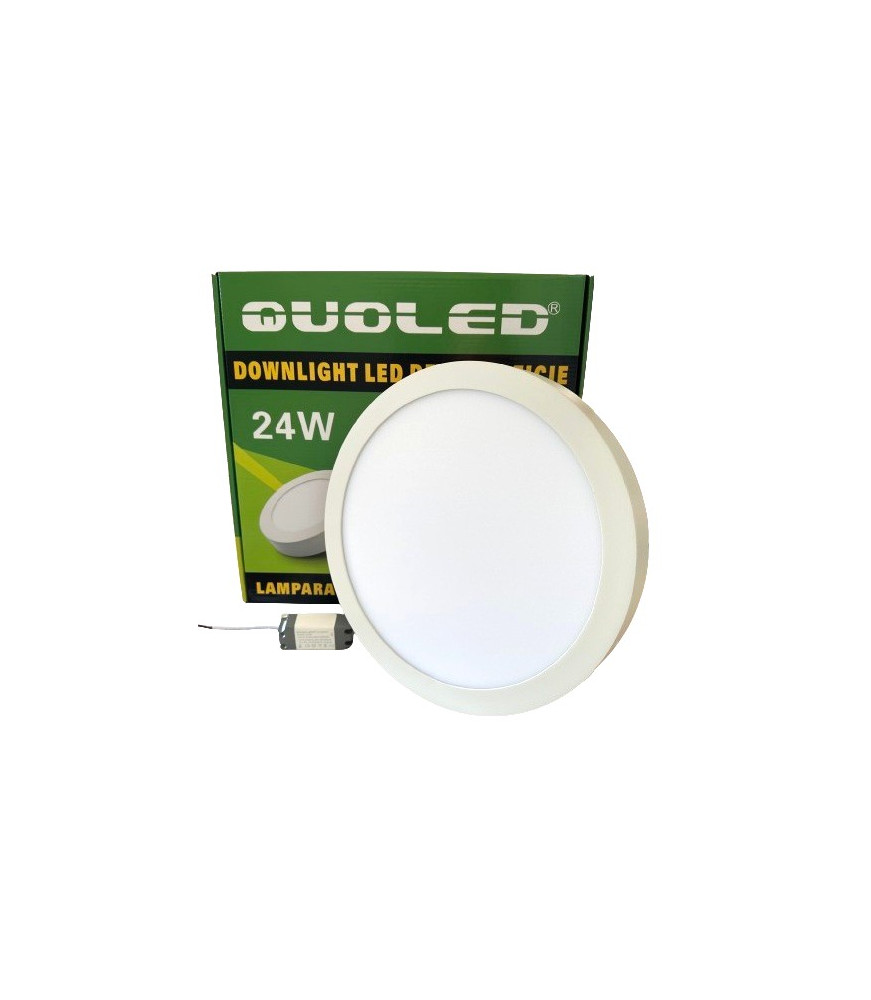 DOWNLIGHT 24W REDONDO BLANCO DE SUPERFICIE